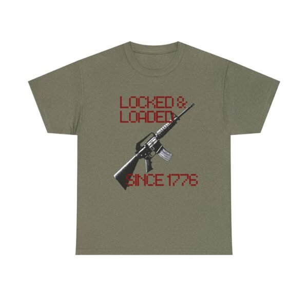 1776 Locked and Loaded Cool Patriotic Gun Shirt - Image 14