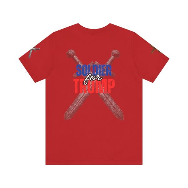 Soldier for Trump T-Shirt - Bold Conservative Apparel with Crossed Swords