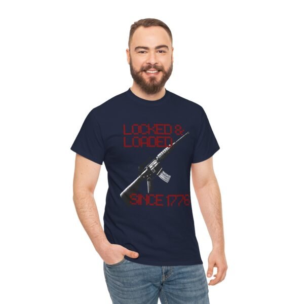 1776 Locked and Loaded Cool Patriotic Gun Shirt - Image 32