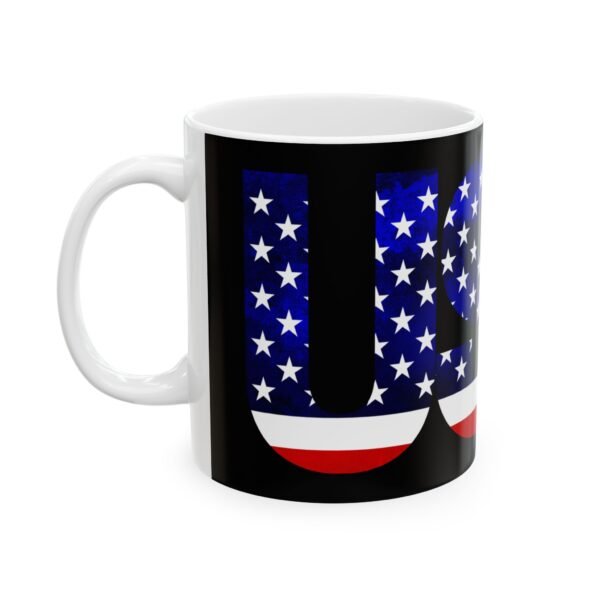 Patriotic USA Ceramic Mug - Celebrate America with 11oz or 15oz Sizes - Image 3